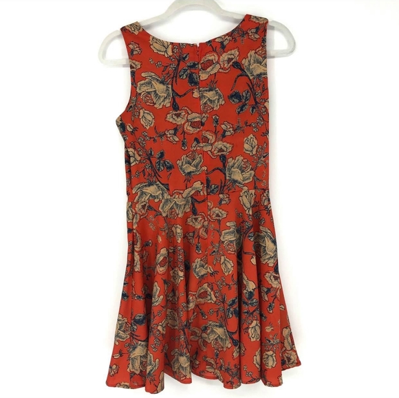 MinkPink Orange Floral Sleeveless Rachel Dress - Picture 3 of 6